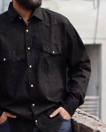 ডেনিম শার্ট-ব্লাক ওয়াশ