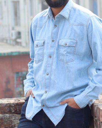 ডেনিম শার্ট লাইট ওয়াশ